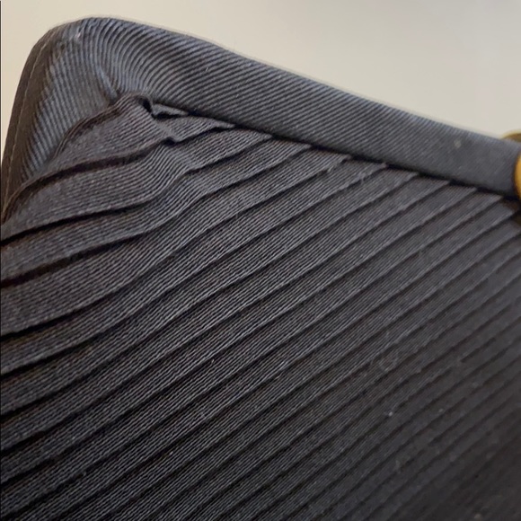 Vintage Pleated Black Clutch - Picture 7 of 7